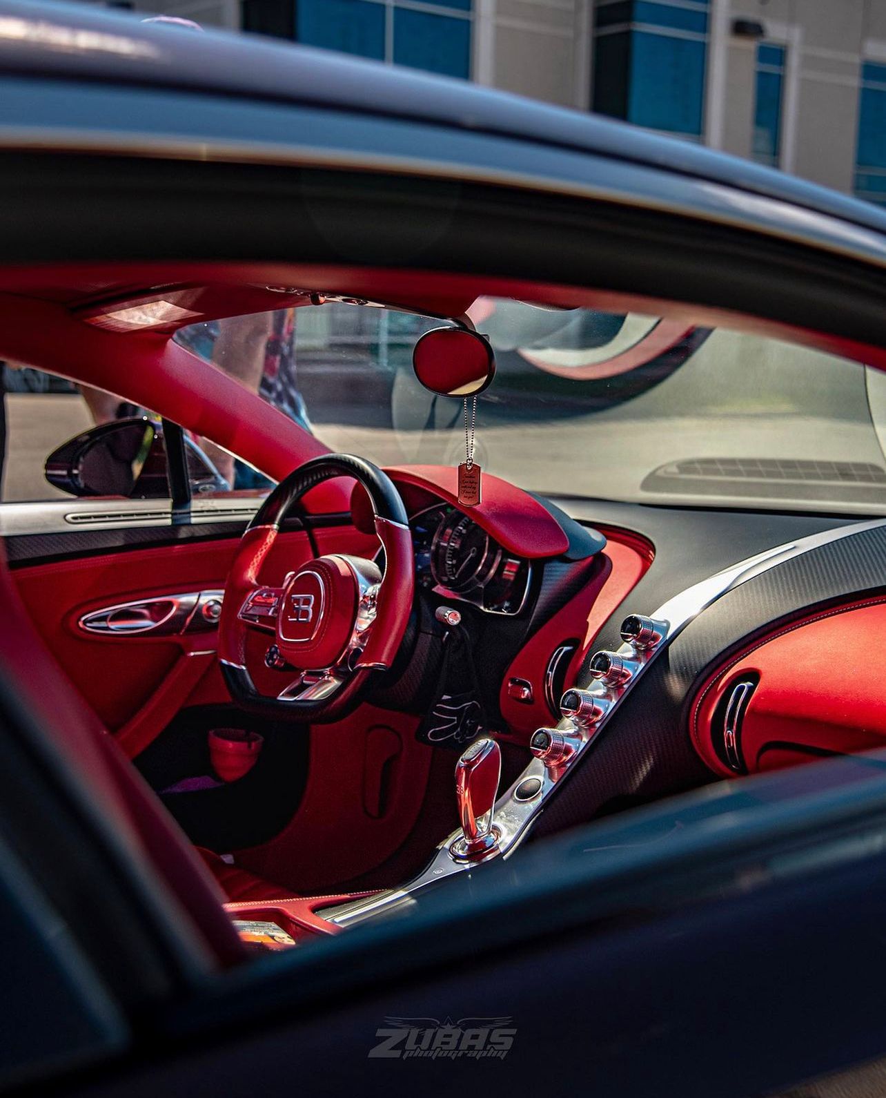 Interior of Bugatti Chiron