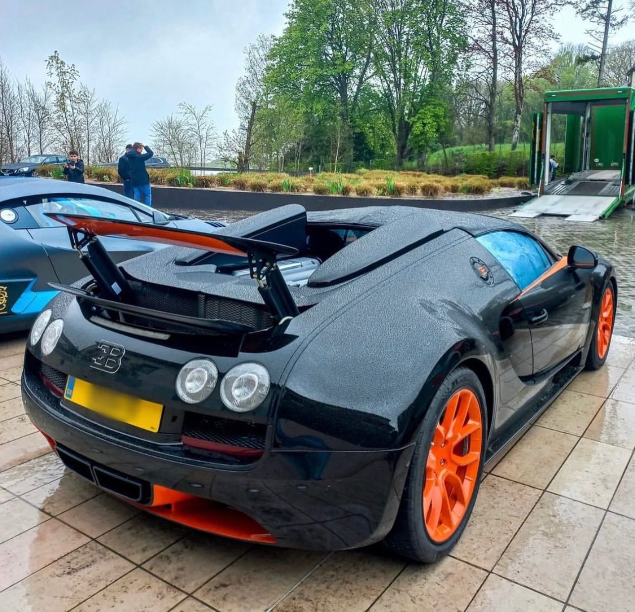Car with black and orange