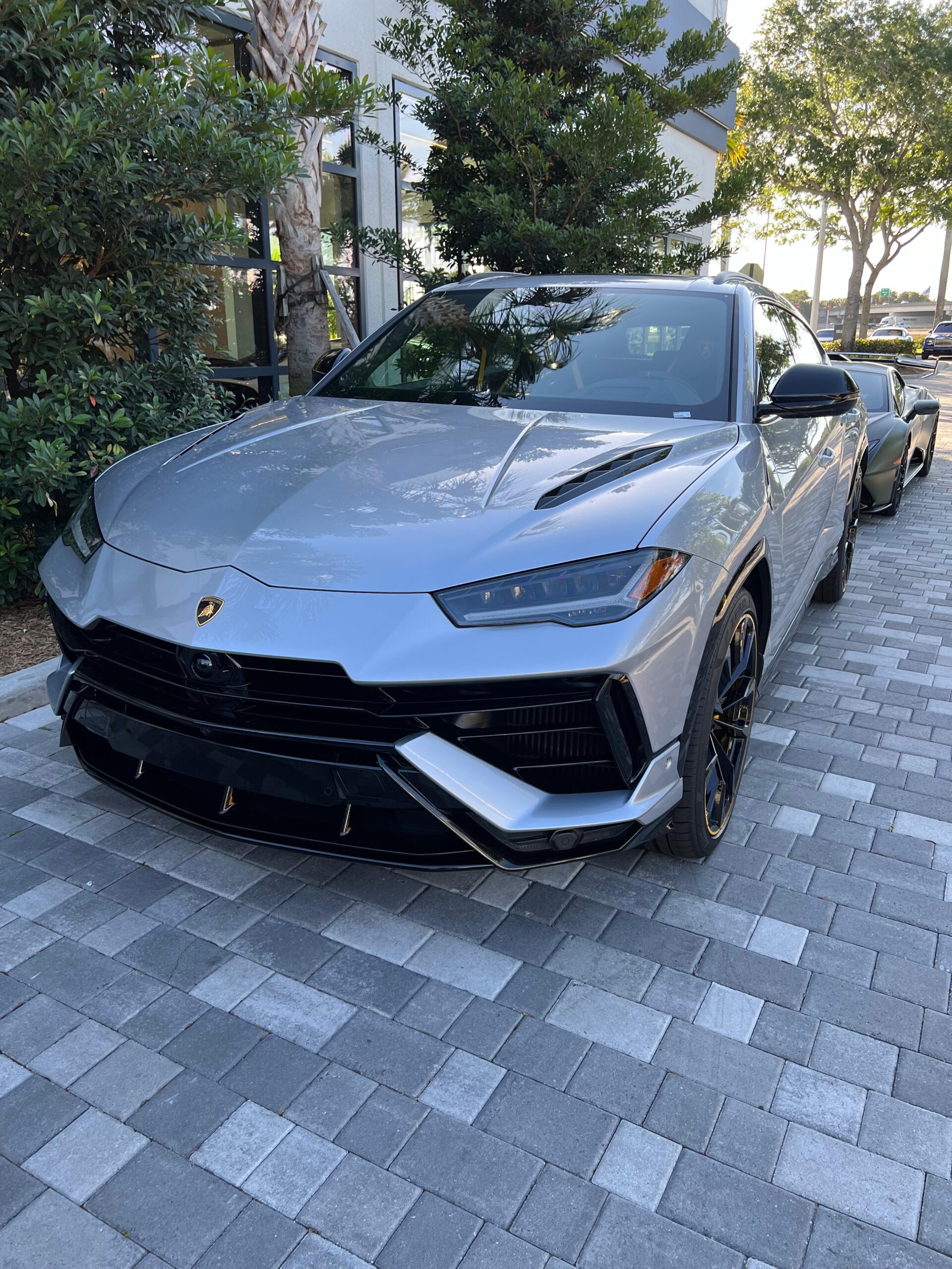 Grey Lamborghini Urus S  in Miami 