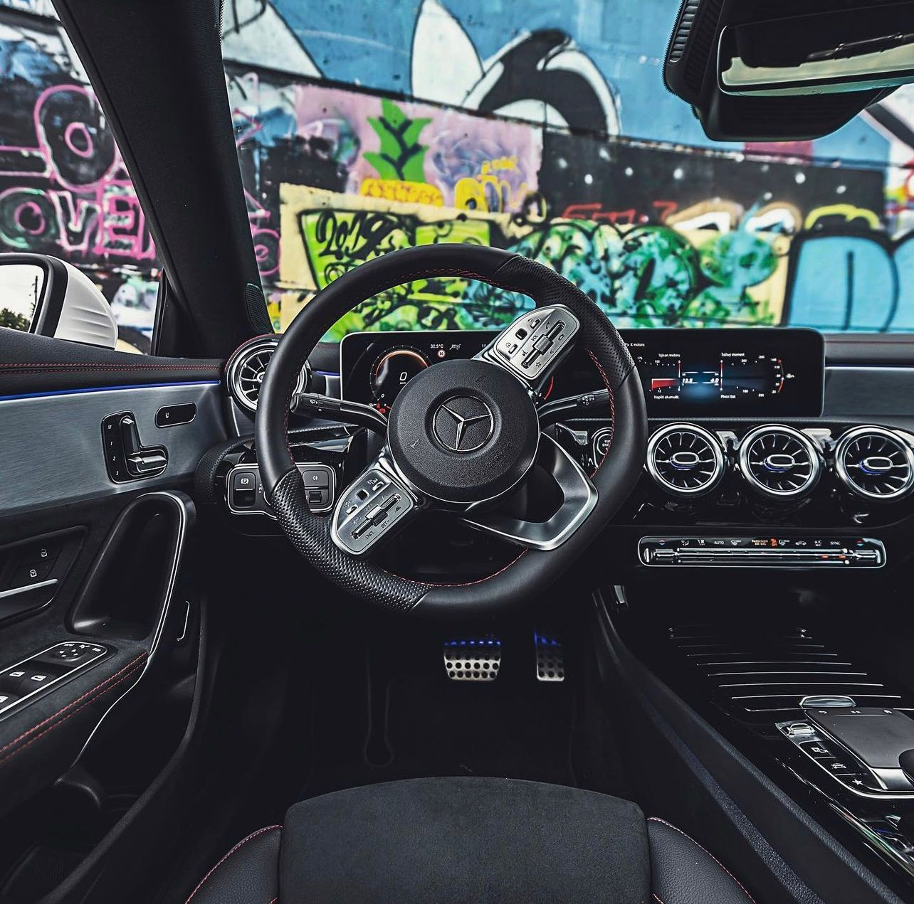Interior of Mercedes Benz CLA
