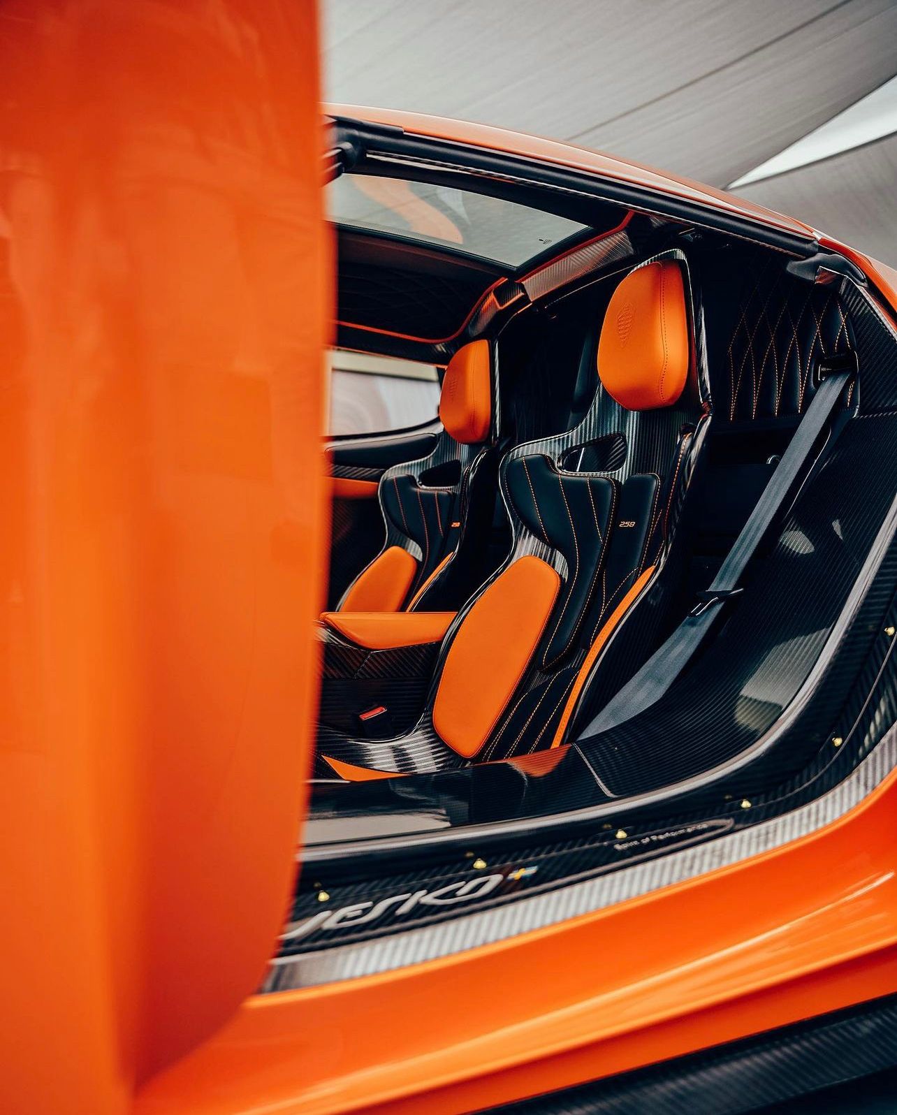Orange Koenigsegg Jesko